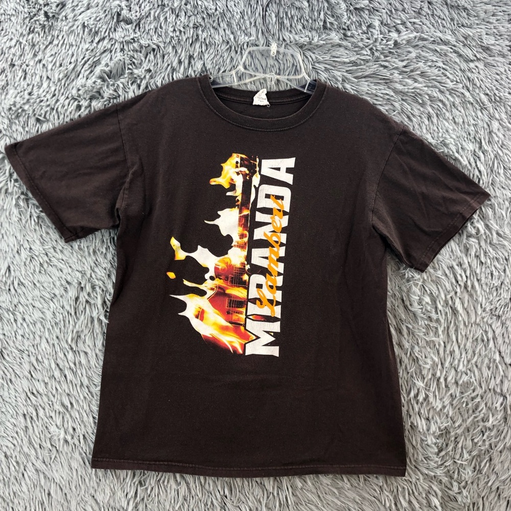 Anvil Miranda Lambert Tshirt Womens Medium 2012 On Fire Tour Concert Brown